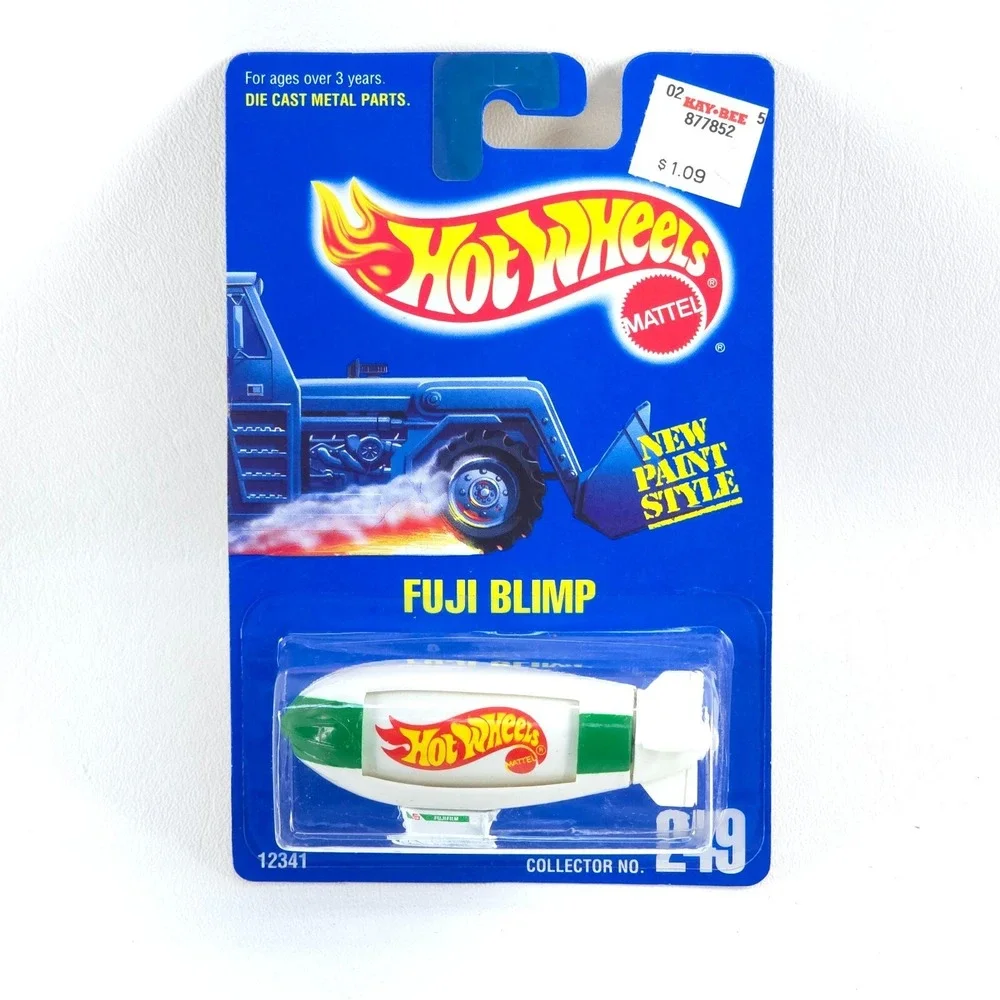 VTG 1992 Hot Wheels FUJI BLIMP Collector No 249 RARE ROTATING MESSAGE BOARD